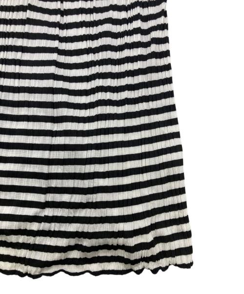 MaxMara（マックスマーラ）MaxMara (マックスマーラ) バイカラーノースリーブワンピース ブラック×ホワイト サイズ:J38の古着・服飾アイテム