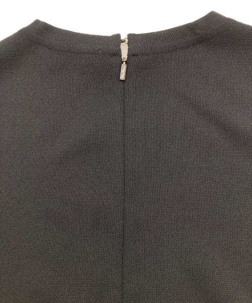 MaxMara（マックスマーラ）MaxMara (マックスマーラ) バイカラーノースリーブワンピース ブラック×ホワイト サイズ:J38の古着・服飾アイテム