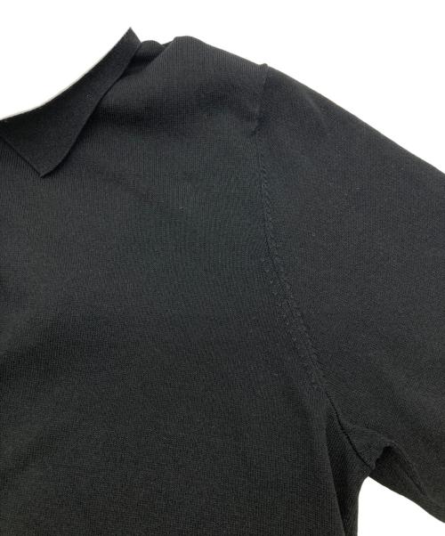 UNITED ARROWS TOKYO（ユナイテッドアローズトウキョウ）UNITED ARROWS TOKYO (ユナイテッドアローズトウキョウ) ポロコンビ 4WAY ニット ホワイト×ブラック サイズ:FREEの古着・服飾アイテム