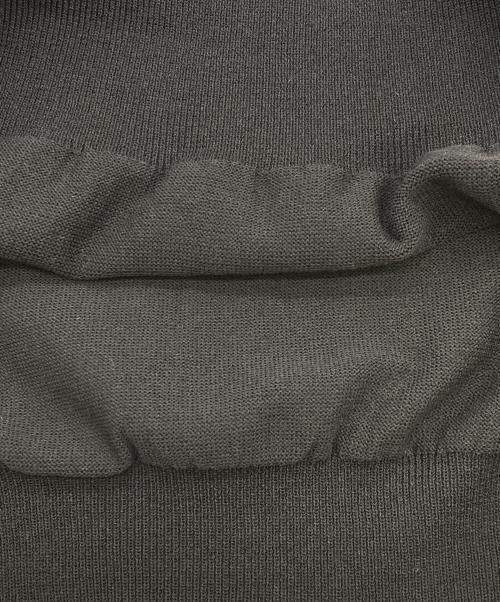 UNITED ARROWS TOKYO（ユナイテッドアローズトウキョウ）UNITED ARROWS TOKYO (ユナイテッドアローズトウキョウ) ポロコンビ 4WAY ニット ホワイト×ブラック サイズ:FREEの古着・服飾アイテム