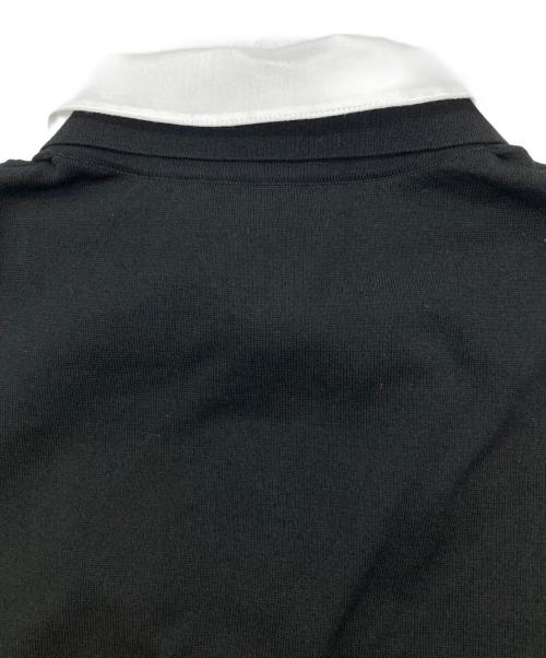 UNITED ARROWS TOKYO（ユナイテッドアローズトウキョウ）UNITED ARROWS TOKYO (ユナイテッドアローズトウキョウ) ポロコンビ 4WAY ニット ホワイト×ブラック サイズ:FREEの古着・服飾アイテム