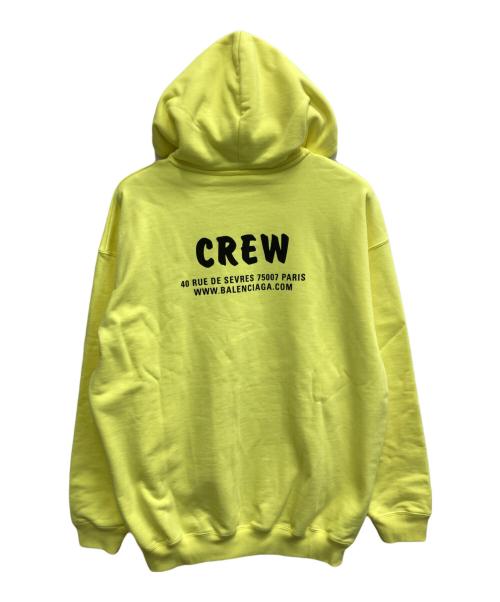 BALENCIAGA（バレンシアガ）BALENCIAGA (バレンシアガ) CREW HOODIE 黄緑 サイズ:XSの古着・服飾アイテム