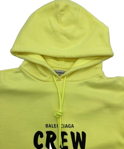 BALENCIAGA（バレンシアガ）BALENCIAGA (バレンシアガ) CREW HOODIE 黄緑 サイズ:XSの古着・服飾アイテム