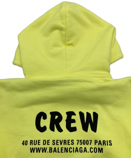 BALENCIAGA（バレンシアガ）BALENCIAGA (バレンシアガ) CREW HOODIE 黄緑 サイズ:XSの古着・服飾アイテム