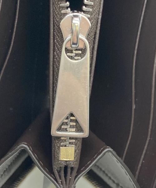 BOTTEGA VENETA（ボッテガベネタ）BOTTEGA VENETA (ボッテガベネタ) イントレチャート長財布 ブラウンの古着・服飾アイテム