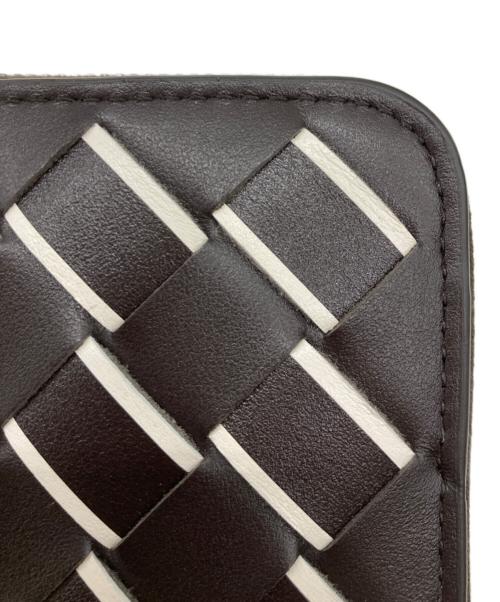 BOTTEGA VENETA（ボッテガベネタ）BOTTEGA VENETA (ボッテガベネタ) イントレチャート長財布 ブラウンの古着・服飾アイテム