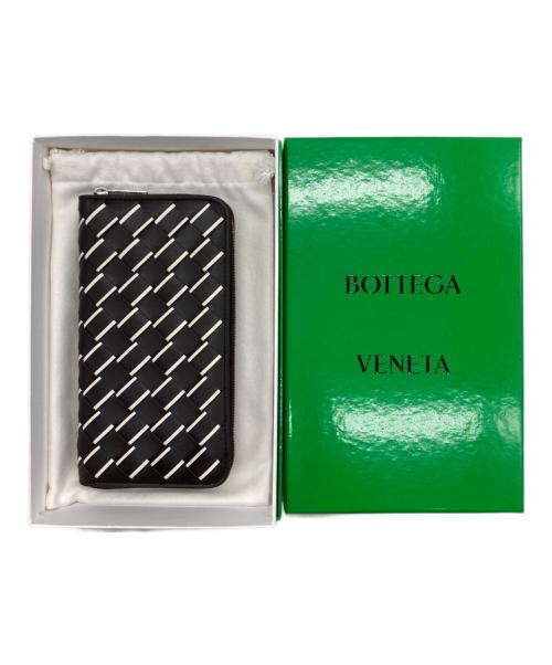BOTTEGA VENETA（ボッテガベネタ）BOTTEGA VENETA (ボッテガベネタ) イントレチャート長財布 ブラウンの古着・服飾アイテム