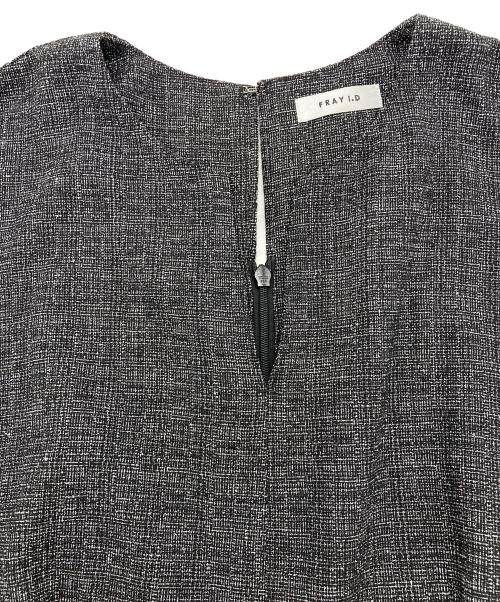 FRAY ID（フレイ アイディー）FRAY ID (フレイ アイディー) パフスリーブオールインワン グレーの古着・服飾アイテム