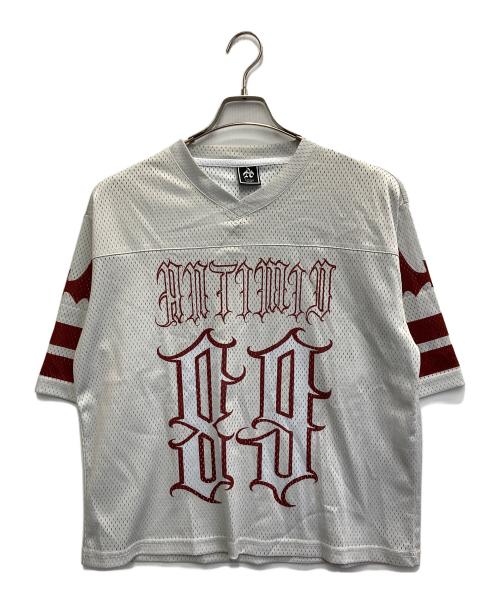 ANTIMID（アンチミッド）ANTIMID (アンチミッド) メッシュTシャツ グレー サイズ:Sの古着・服飾アイテム