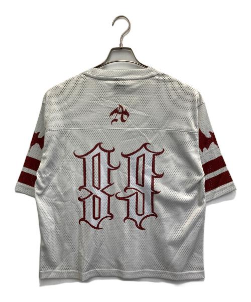 ANTIMID（アンチミッド）ANTIMID (アンチミッド) メッシュTシャツ グレー サイズ:Sの古着・服飾アイテム