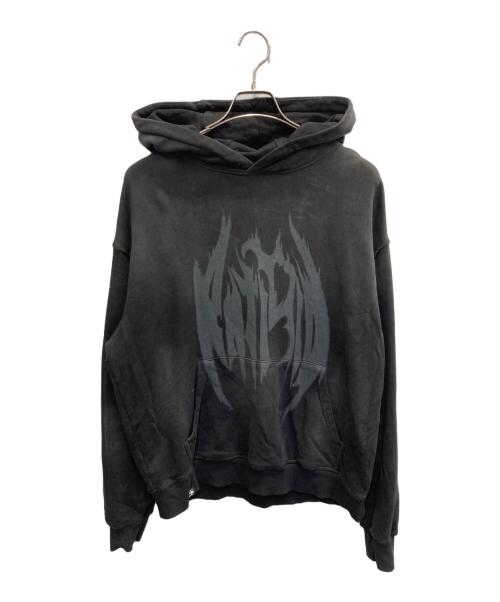 ANTIMID（アンチミッド）ANTIMID (アンチミッド) ユーズド加工パーカー ブラック サイズ:Sの古着・服飾アイテム