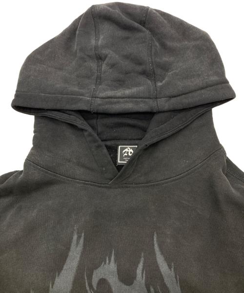 ANTIMID（アンチミッド）ANTIMID (アンチミッド) ユーズド加工パーカー ブラック サイズ:Sの古着・服飾アイテム