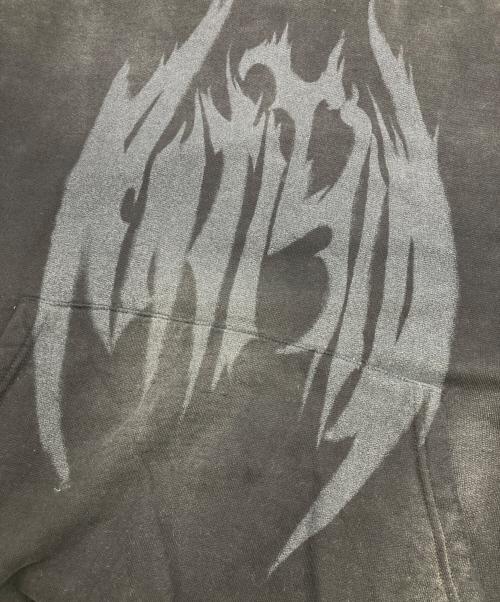ANTIMID（アンチミッド）ANTIMID (アンチミッド) ユーズド加工パーカー ブラック サイズ:Sの古着・服飾アイテム