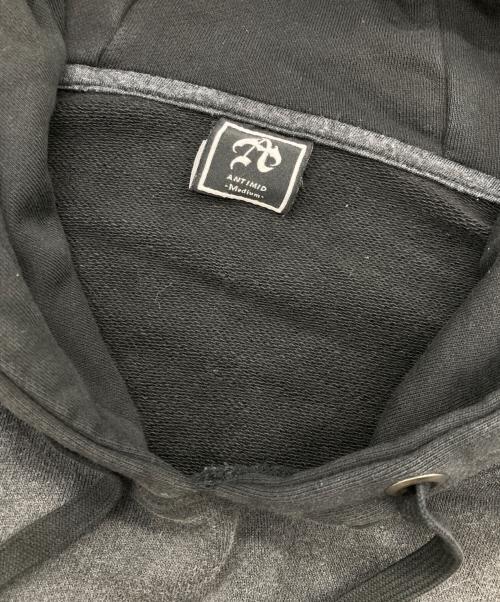 ANTIMID（アンチミッド）ANTIMID (アンチミッド) PIGMENT STUDS HOODIE グレー サイズ:Mの古着・服飾アイテム