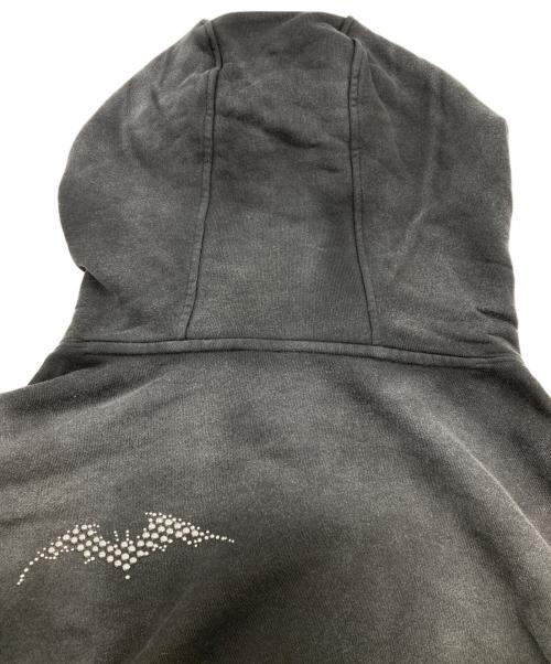 ANTIMID（アンチミッド）ANTIMID (アンチミッド) PIGMENT STUDS HOODIE グレー サイズ:Mの古着・服飾アイテム