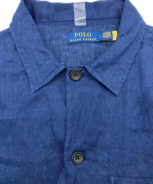 POLO RALPH LAUREN（ポロ・ラルフローレン）POLO RALPH LAUREN (ポロ・ラルフローレン) リネンカバーオール ネイビー サイズ:L 未使用品の古着・服飾アイテム