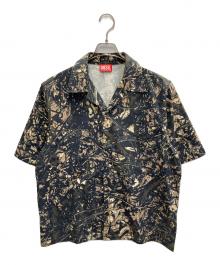 DIESEL（ディーゼル）の古着「S-LINT リアルツリープリントS/Sシャツ」｜グレー