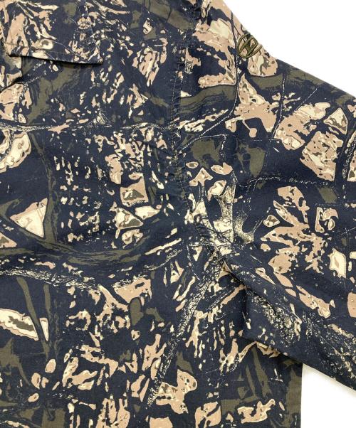 DIESEL（ディーゼル）DIESEL (ディーゼル) S-LINT リアルツリープリントS/Sシャツ グレー サイズ:48 未使用品の古着・服飾アイテム