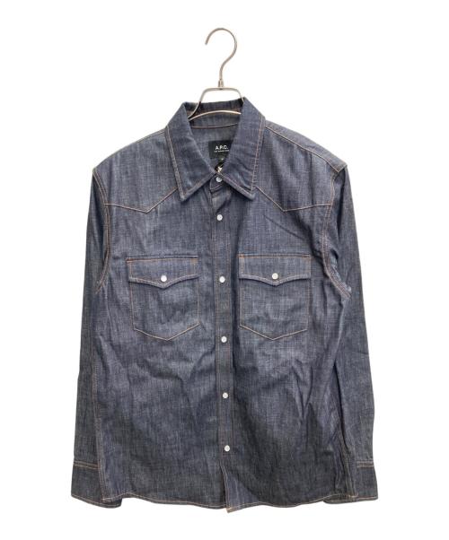 A.P.C.（アーペーセー）A.P.C. (アーペーセー) Western シャツ ネイビー サイズ:M 未使用品の古着・服飾アイテム