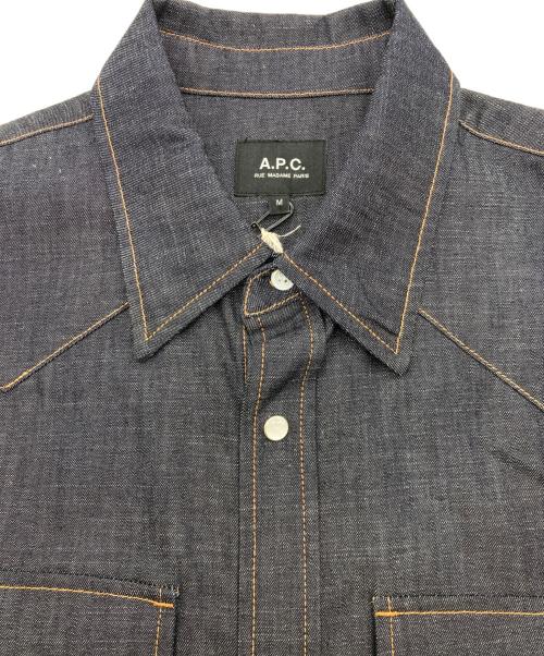 A.P.C.（アーペーセー）A.P.C. (アーペーセー) Western シャツ ネイビー サイズ:M 未使用品の古着・服飾アイテム
