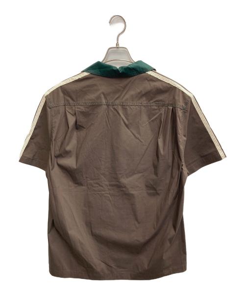 adidas（アディダス）adidas (アディダス) CLOT BOWLING SHIRT BY EDISON CHE グリーン×ブラウン サイズ:L 未使用品の古着・服飾アイテム