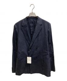 theory（セオリー）の古着「ECO.SHARKSKINダブルジャケット」｜ネイビー
