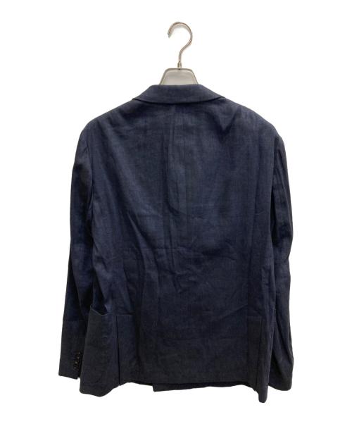 theory（セオリー）theory (セオリー) ECO.SHARKSKINダブルジャケット ネイビー サイズ:40 未使用品の古着・服飾アイテム