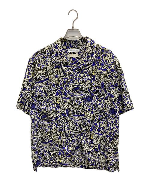 URBAN RESEARCH（アーバンリサーチ）URBAN RESEARCH (アーバンリサーチ) LONGCHAMP PRINT SHIRTS ネイビー×ブラック サイズ:L 未使用品の古着・服飾アイテム