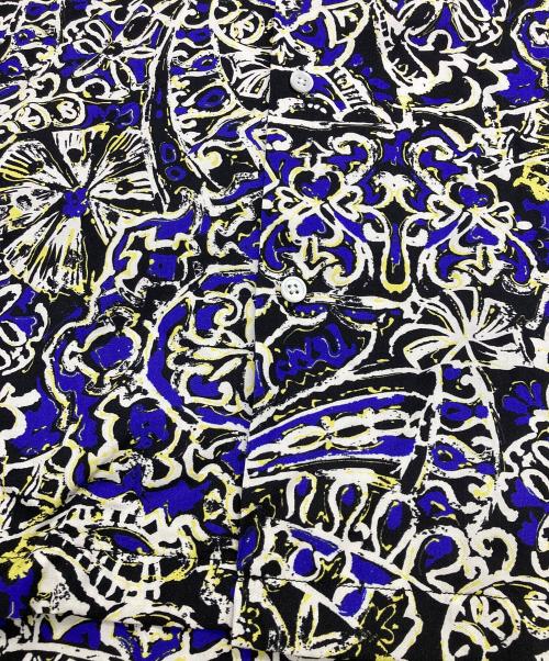 URBAN RESEARCH（アーバンリサーチ）URBAN RESEARCH (アーバンリサーチ) LONGCHAMP PRINT SHIRTS ネイビー×ブラック サイズ:L 未使用品の古着・服飾アイテム