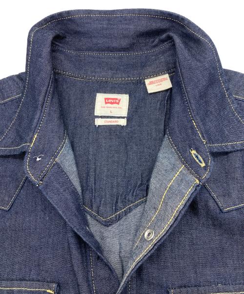 LEVI'S（リーバイス）LEVI'S (リーバイス) ウエスタンシャツ ネイビー サイズ:Lの古着・服飾アイテム