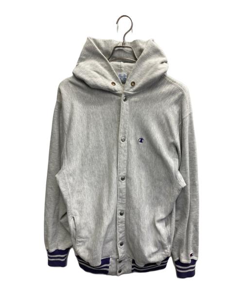 Champion（チャンピオン）Champion (チャンピオン) リバースウィーブスナップパーカー グレー サイズ:XLの古着・服飾アイテム
