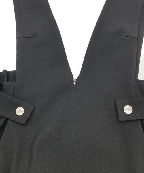Aveniretoile（アベニールエトワール）Aveniretoile (アベニールエトワール) タックデザインジャンパースカート ブラック サイズ:size36の古着・服飾アイテム