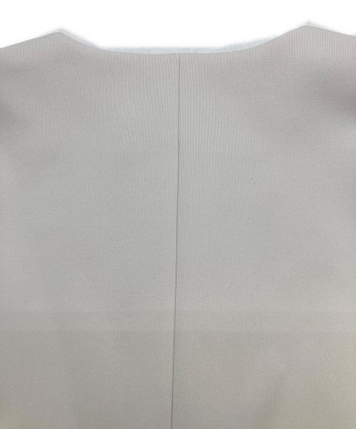 23区（ニジュウサンク）23区 (ニジュウサンク) 【洗える】ネオプレーンジャージー ジャケット ベージュ サイズ:44 未使用品の古着・服飾アイテム
