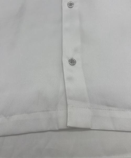 neucon（ニューコン）Neucon (ニューコン) リベットデザインダブルポケットサテンオーバーシャツ ホワイト サイズ:Mの古着・服飾アイテム