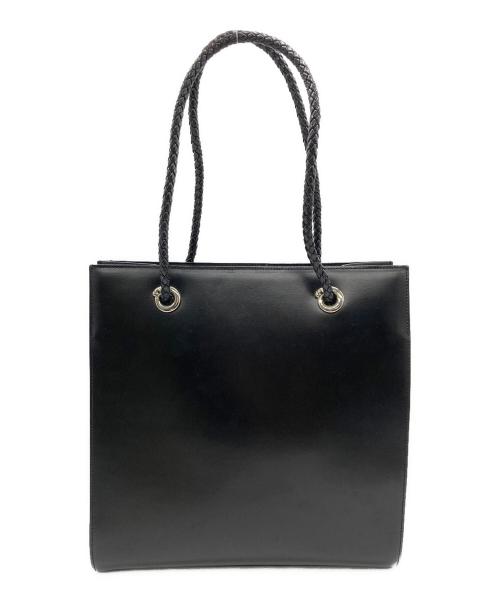 Cartier（カルティエ）Cartier (カルティエ) パンテールレザートートバッグ ブラックの古着・服飾アイテム