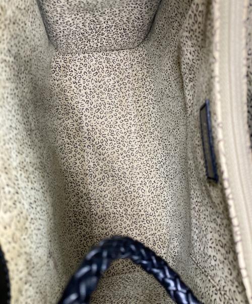 Cartier（カルティエ）Cartier (カルティエ) パンテールレザートートバッグ ブラックの古着・服飾アイテム