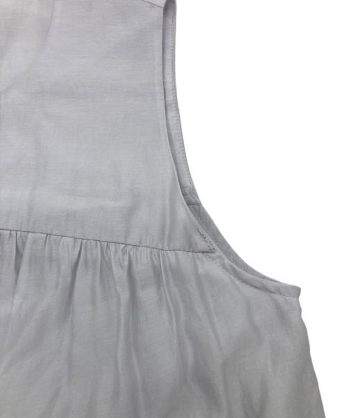 anuans（アニュアンス）anuans (アニュアンス) テンセルリッチオーガンティアードワンピース ホワイト サイズ:size1の古着・服飾アイテム