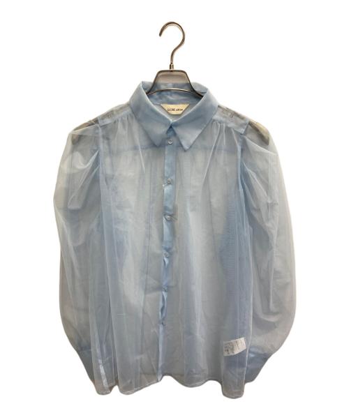 SLOBE citron（スローブシトロン）SLOBE citron (スローブシトロン) チュールエアーシャツ スカイブルー サイズ:不明の古着・服飾アイテム