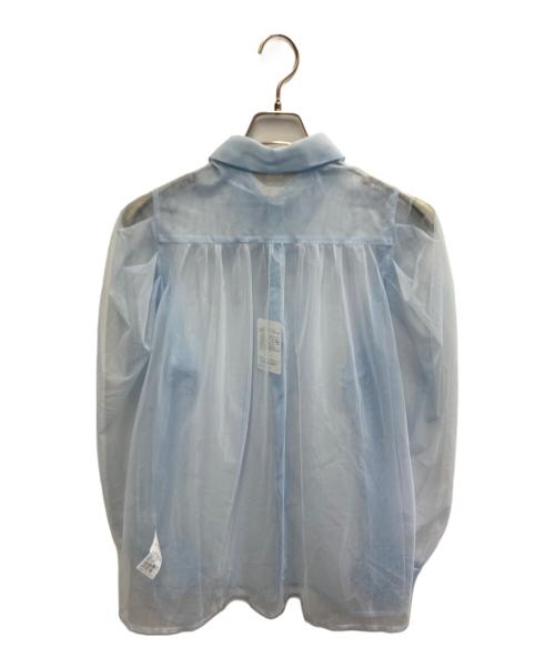 SLOBE citron（スローブシトロン）SLOBE citron (スローブシトロン) チュールエアーシャツ スカイブルー サイズ:不明の古着・服飾アイテム