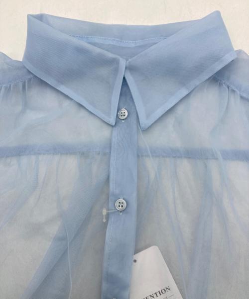 SLOBE citron（スローブシトロン）SLOBE citron (スローブシトロン) チュールエアーシャツ スカイブルー サイズ:不明の古着・服飾アイテム