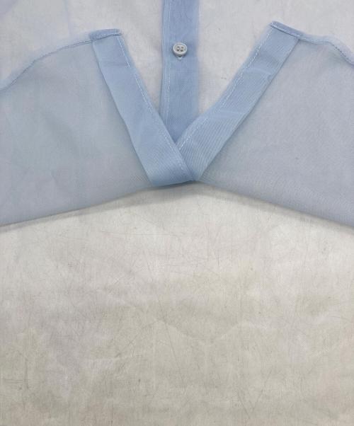 SLOBE citron（スローブシトロン）SLOBE citron (スローブシトロン) チュールエアーシャツ スカイブルー サイズ:不明の古着・服飾アイテム