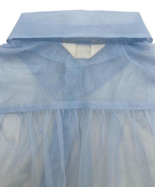SLOBE citron（スローブシトロン）SLOBE citron (スローブシトロン) チュールエアーシャツ スカイブルー サイズ:不明の古着・服飾アイテム