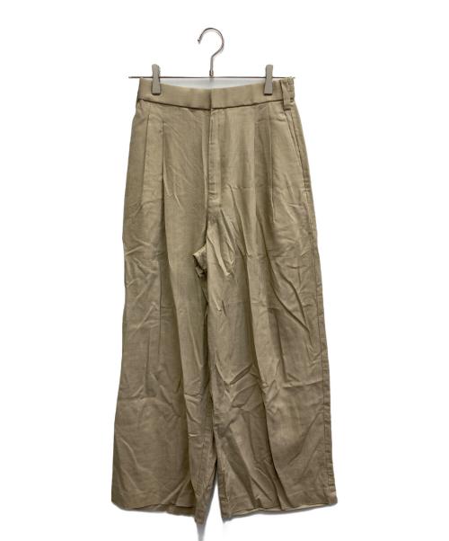 JOURNAL STANDARD（ジャーナルスタンダード）JOURNAL STANDARD (ジャーナルスタンダード) リネンライクロングスラブパンツ ベージュ サイズ:Mの古着・服飾アイテム