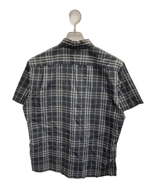BURBERRY BLUE LABEL（バーバリー ブルー レーベル）BURBERRY BLUE LABEL (バーバリー ブルー レーベル) チェックシャツ ブラック サイズ:Mの古着・服飾アイテム