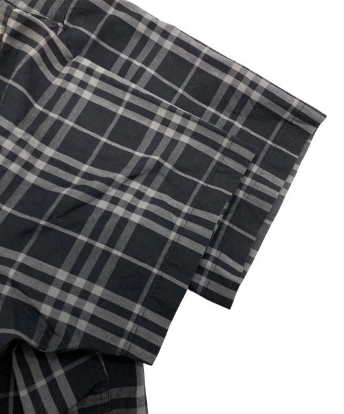 BURBERRY BLUE LABEL（バーバリー ブルー レーベル）BURBERRY BLUE LABEL (バーバリー ブルー レーベル) チェックシャツ ブラック サイズ:Mの古着・服飾アイテム