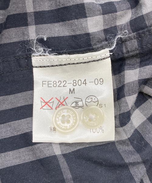 BURBERRY BLUE LABEL（バーバリー ブルー レーベル）BURBERRY BLUE LABEL (バーバリー ブルー レーベル) チェックシャツ ブラック サイズ:Mの古着・服飾アイテム