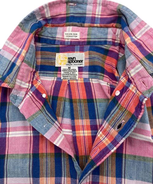 reyn spooner（レイン スプナー）reyn spooner (レイン スプナー) 80’Sプルオーバーシャツ ピンク サイズ:Mの古着・服飾アイテム