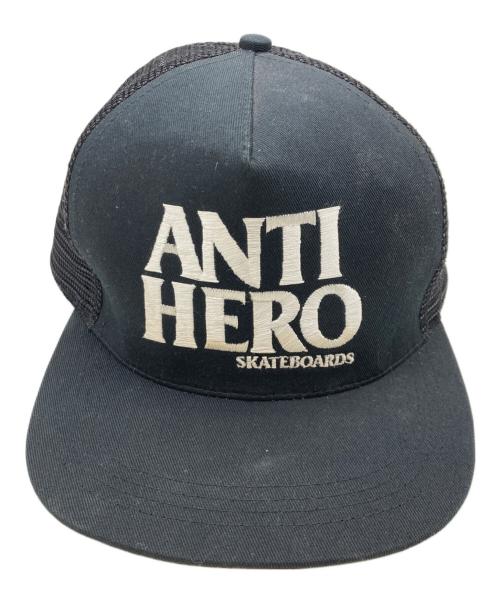 ANTIHERO（アンタイヒーロー）ANTIHERO (アンタイヒーロー) 90sメッシュキャップ ブラック×ホワイト サイズ:不明の古着・服飾アイテム