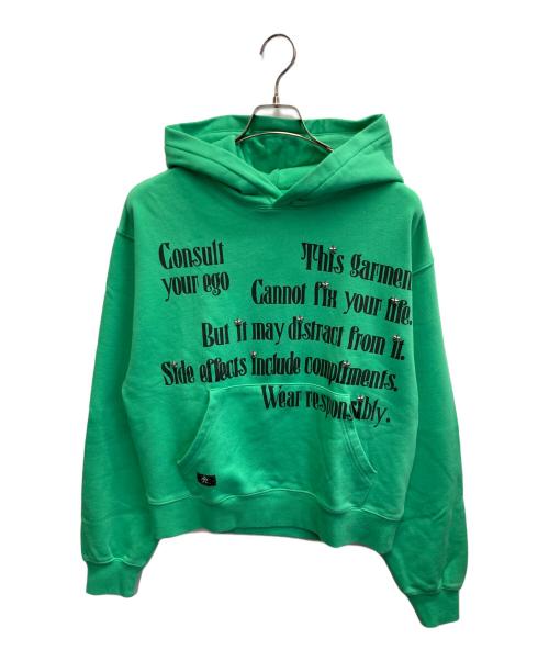 ANTIMID（アンチミッド）ANTIMID (アンチミッド) BIG LOGO HOODIE グリーン サイズ:Mの古着・服飾アイテム