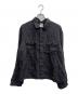 MAISON DE SOIL HOMME（メゾンドソイルオム）の古着「LINEN OVERDYE WORK JACKET」｜ブラック